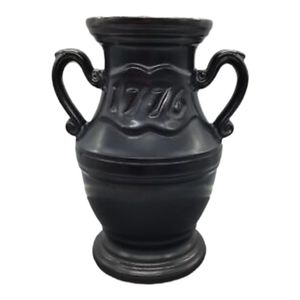 Cast Aluminum Urn Bicentennial Vase with 1776 embossed on each side Vintage